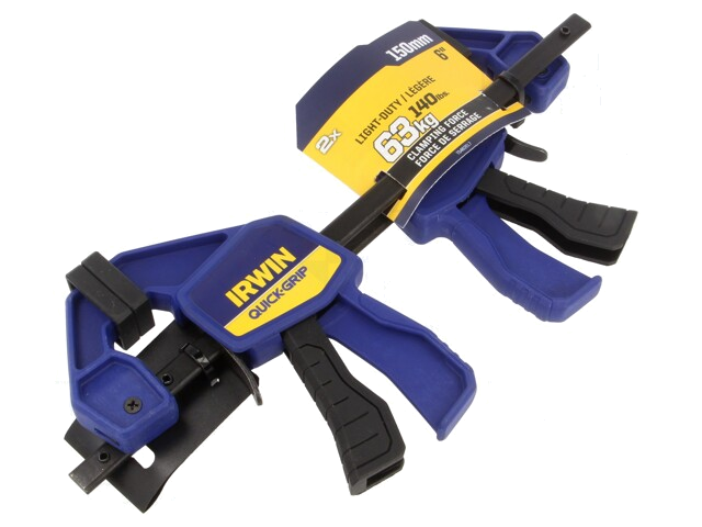 Lijmklem; max.150mm; houtwerkzaamheden; Quick-Grip®; 2st. Lijmklem; max.150mm; houtwerkzaamheden; Quick-Grip®; 2st.
